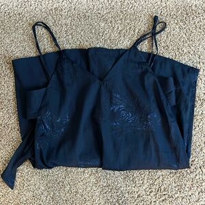 Lulu’s Navy Back-Tie Dress
